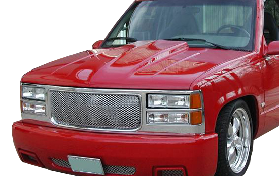 Holley Classic Trucks 04-465 Cowl Hood 2 Fits select: 1995-2002 CHEVROLET  TAHOE, 1988-2000 CHEVROLET GMT-400 